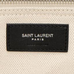 Saint Laurent Canvas Calfskin Rive Gauche Maxi Tote
