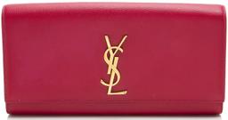 Saint Laurent Grain de Poudre Monogram Kate Clutch