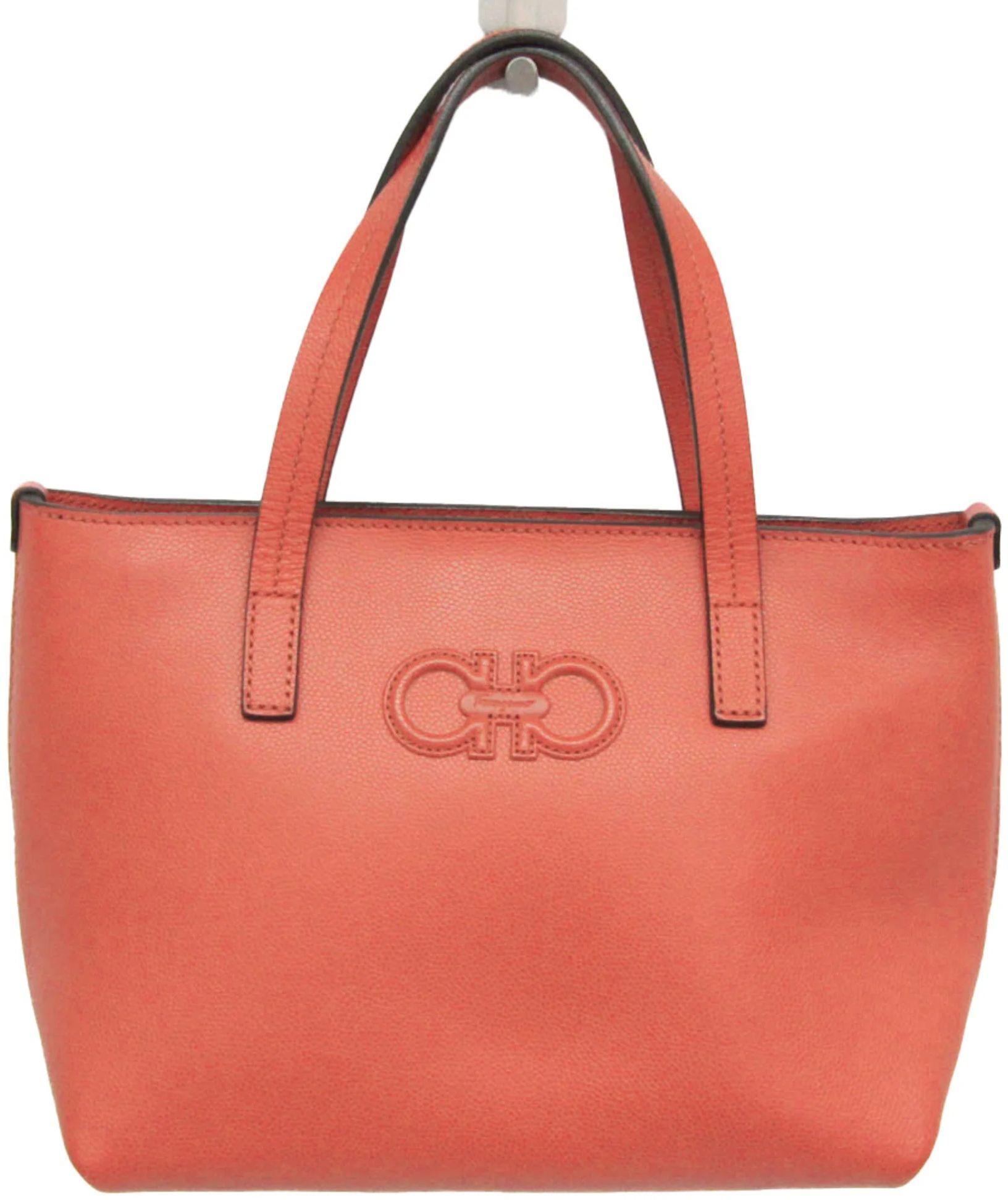 Salvatore Ferragamo Gancini Leather Handbag