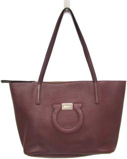 Salvatore Ferragamo Gancini Leather Tote Bag