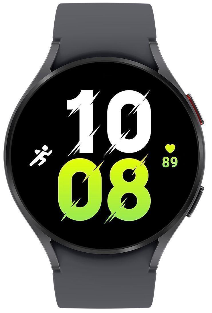 Samsung Galaxy Watch5 (Bluetooth) - 16GB - 44mm - Sapphire Aluminum Case with Graphite Fluoroelastomer Sport Band
