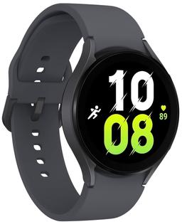 Samsung Galaxy Watch5 (Bluetooth) - 16GB - 44mm - Sapphire Aluminum Case with Graphite Fluoroelastomer Sport Band