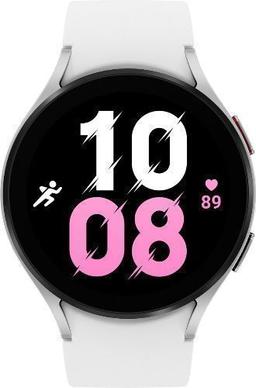 Samsung Galaxy Watch5 (Bluetooth) - 16GB - 40mm - Silver Aluminum Case with White Fluoroelastomer Sport Band