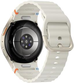 Galaxy Watch7 (Bluetooth + LTE) - 32GB - 40mm - Cream Aluminum Case with Cream Silicone Sport Band