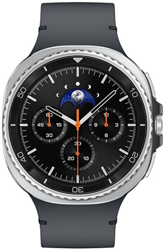 Galaxy Watch8 (Bluetooth + LTE) - 32GB - 44mm - Black Classic (Stainless Steel) Case with Graphite Silicone Sport Band - Small/Medium Size