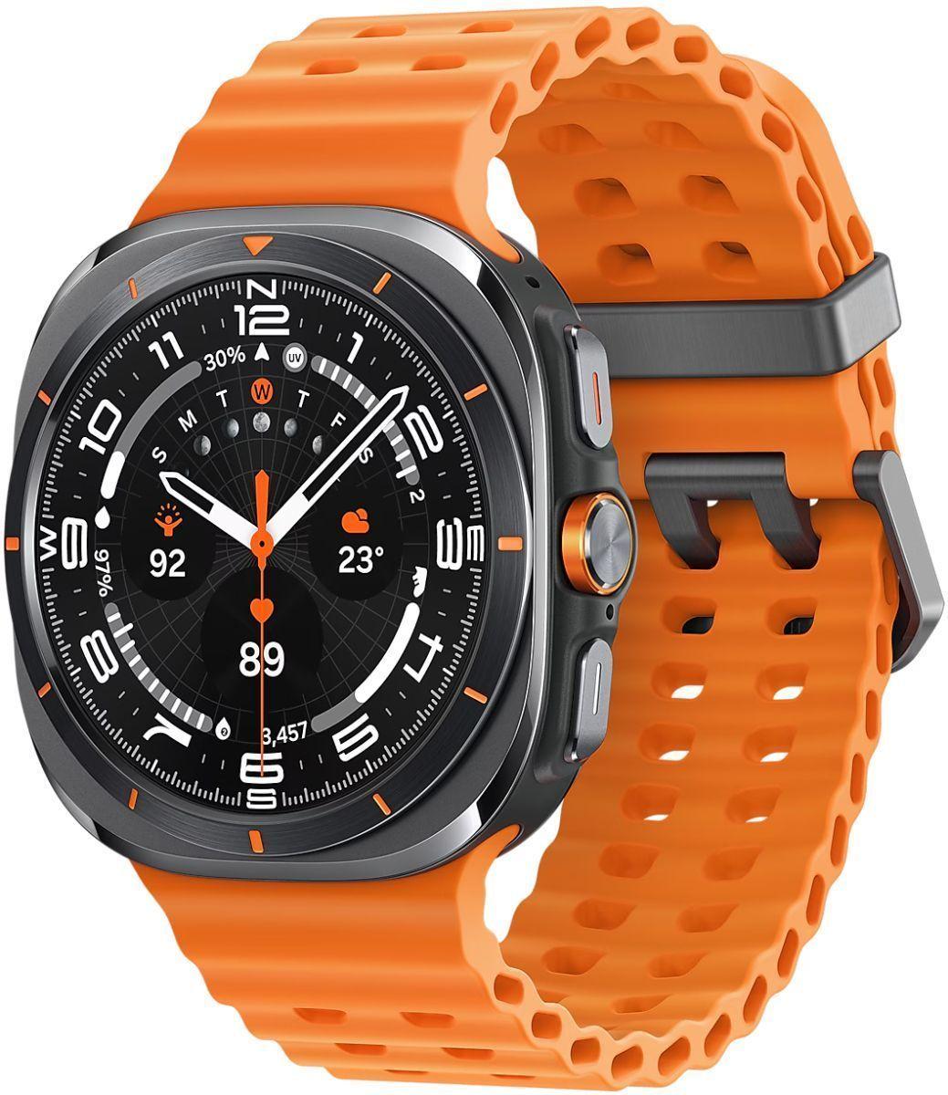 Galaxy Watch Ultra - 32GB - 47mm - Titanium Gray Titanium Case with Orange Silicone Marine Band