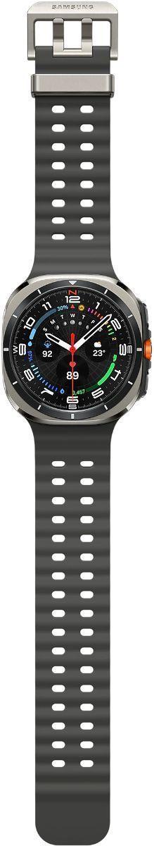 Galaxy Watch Ultra - 32GB - 47mm - Titanium Silver Titanium Case with Dark Grey Silicone Marine Band