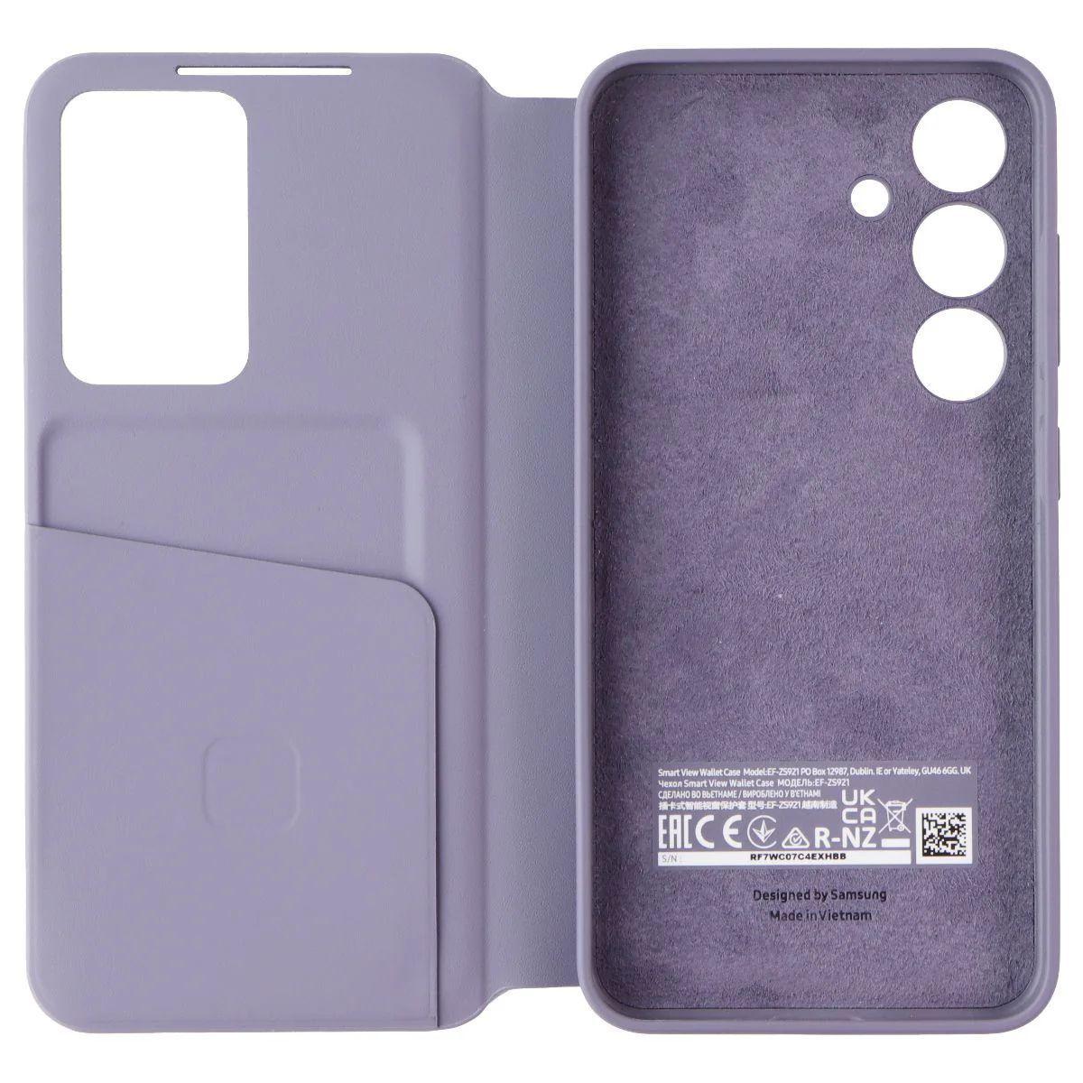 Samsung Smart View Wallet Phone Case for Galaxy S24 - Violet