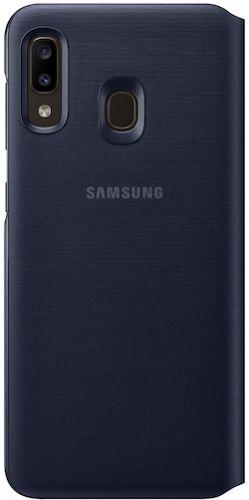 Samsung Wallet Cover Phone Case for Galaxy A20 - Black