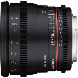 Samyang 50mm T1.5 VDSLR AS UMC Lens for MFT-Mount