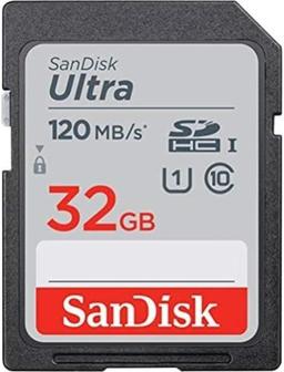 Sandisk Ultra SDHC C10 UHS-I Memory Card (120MB/s)