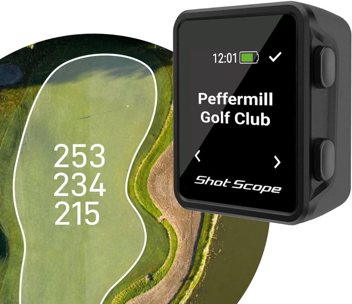 Shot Scope H4 Handheld Golf GPS with Shot Tracking - Black