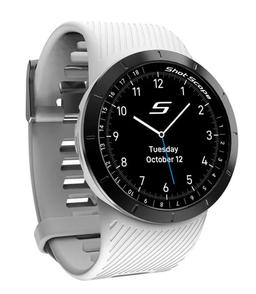Shot Scope X5 GPS Golf Watch - 30.4mm - White ABS Plastic Case with White Silicone Silicone Band