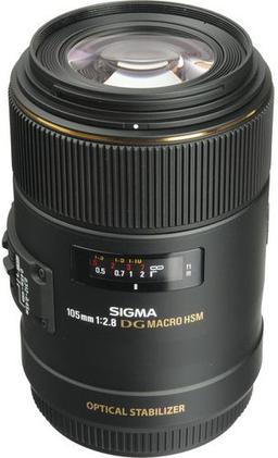 Sigma 105mm f/2.8 EX DG OS HSM Macro Lens for Nikon F