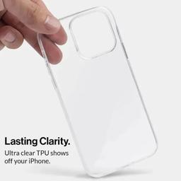 TechUp Gemshell Clear Phone Case for iPhone 15 Pro