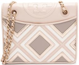 Tory Burch Matte Leather Geo Fleming Shoulder Bag