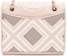 Tory Burch Matte Leather Geo Fleming Shoulder Bag
