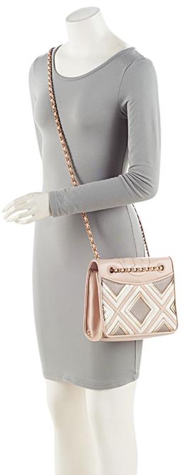 Tory Burch Matte Leather Geo Fleming Shoulder Bag