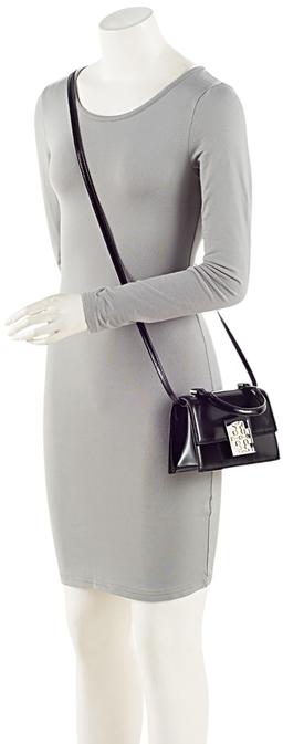 Tory Burch Patent Leather Bon Bon Mini Top Handle