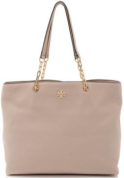 Tory Burch Pebbled Leather Chain Tote