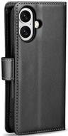 Tough On Flip Wallet Leather Phone Case for iPhone 16