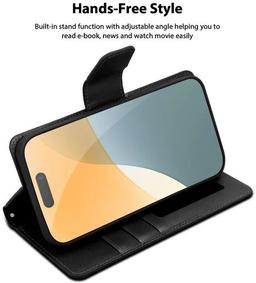 Tough On Flip Wallet Leather Phone Case for iPhone 16