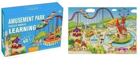 Refurbished Tristar Large Puzzle - Amusement Park Theme (60pcs) - Reebelo Canada