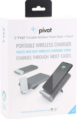 Tylt Pivot Portable Wireless Power Bank + Stand