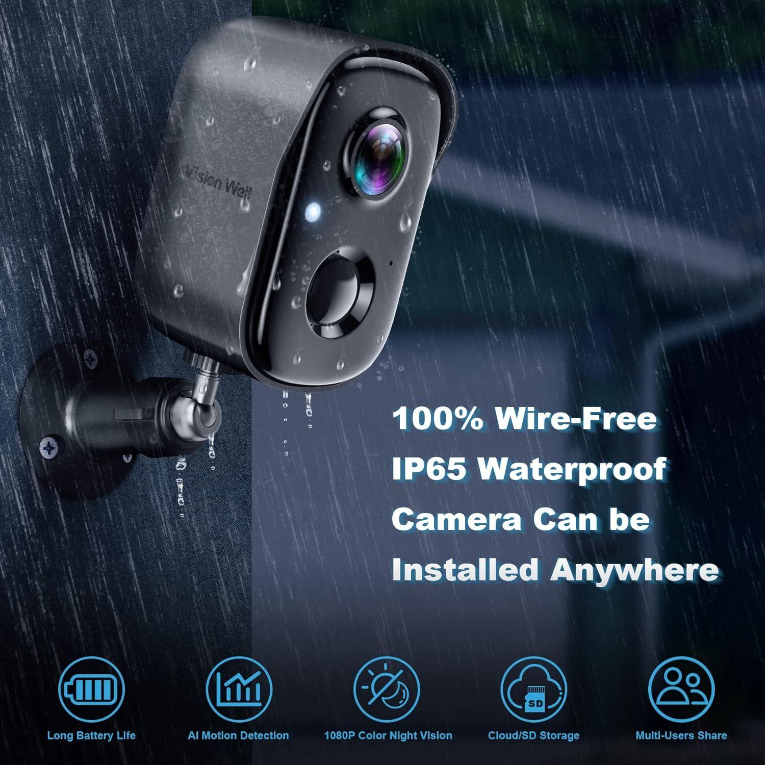 Vision Well CG6S Security Cameras Wireless Outdoor