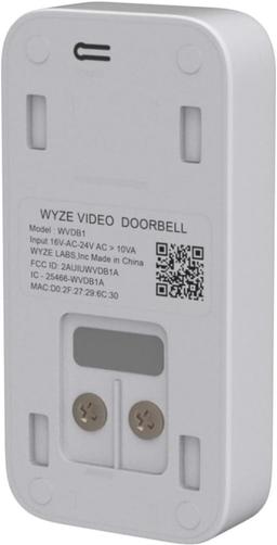 Wyze Video Doorbell Only (Wired)
