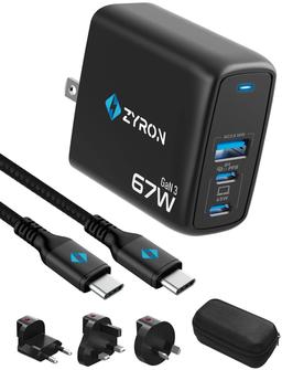 Zyron Powerpod 67W USB-C GaN Travel Charger