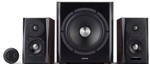 Edifier  S350DB 2.1 Bluetooth Multimedia Speakers w/Subwoofer - Black/Brown - Excellent