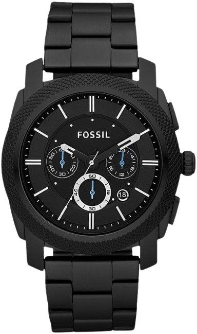 Fossil  Machine Chronograph Stainless Steel Watch (FS4552IE) - Black - Premium