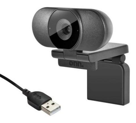 onn.  100028731 Webcam with Autofocus - Black - Excellent