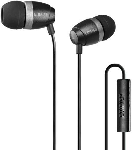 Edifier  P210 In-ear Computer Headset with Mic for Mobile Headset - Black - Premium