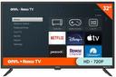 onn.  LED Roku Smart TV 32" Class HD in Black in Excellent condition