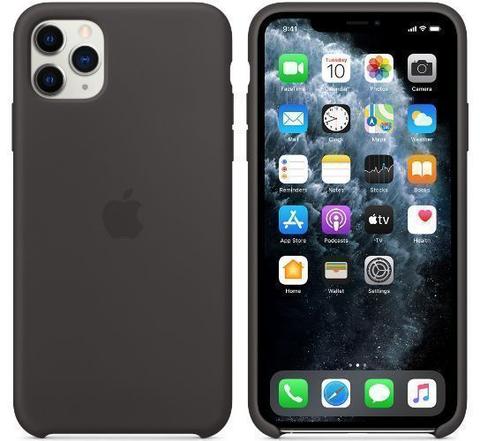 Apple  Silicone Phone Case for iPhone 11 Pro Max - Black - Excellent