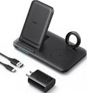 Anker  Foldable 3-in-1 Wireless Charging Station with Adapter (BDGH4715) in Black in Brand New condition