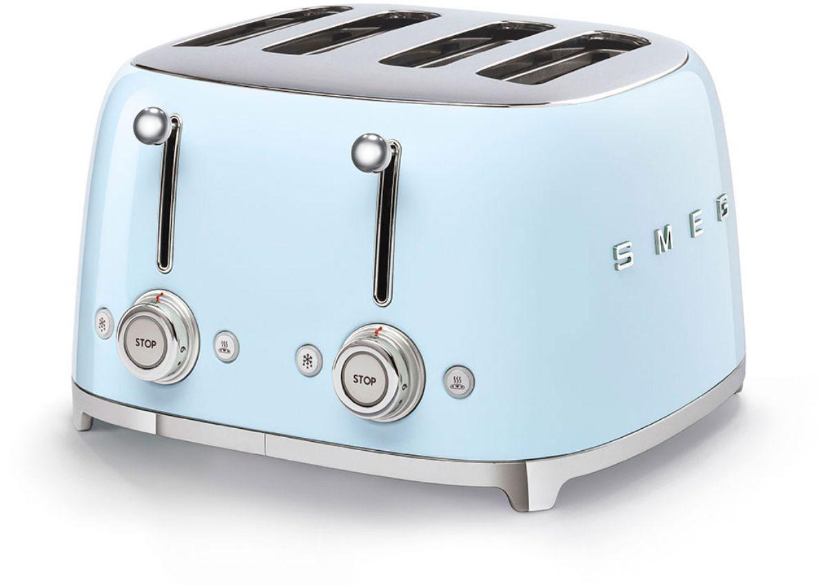 SMEG  50's Retro Style 4-Slice Toaster - Pastel Blue - Premium