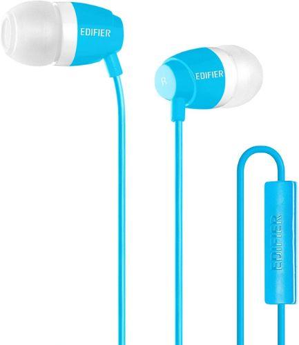 Edifier  P210 In-ear Computer Headset with Mic for Mobile Headset - Blue - Premium