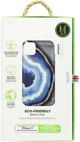 Unique London  Eco-Friendly Back Case for Apple iPhone 11 and XR - Blue Geode - Brand New