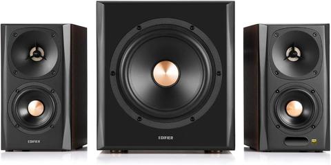 Edifier  S360DB 2.1 Bluetooth Multimedia Speakers w/Subwoofer - Brown - Excellent