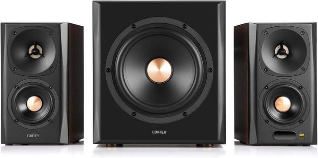 Edifier  S360DB 2.1 Bluetooth Multimedia Speakers w/Subwoofer in Brown in Excellent condition