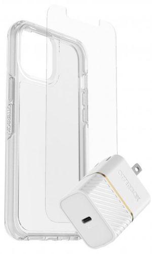 Otterbox  Symmetry Clear Protection + Power Kit Bundle for iPhone 12 Pro Max - Clear - Excellent