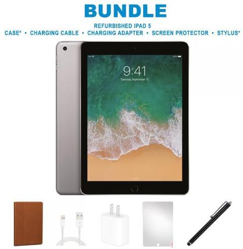 Apple iPad 5 (2017) BUNDLE SET - 32GB - Space Grey - WiFi - 9.7 Inch - Excellent