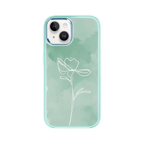 Caseco  iPhone 15 Plus Case With MagSafe - Green Flower - Green - Brand New