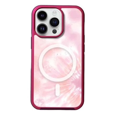 Caseco  MagSafe iPhone 14 Pro Max Pink Tie Dye Case - Pink - Brand New