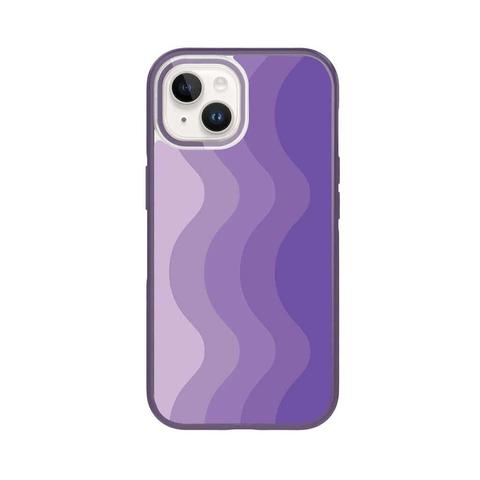 Caseco  iPhone 15 Plus Case With MagSafe - Purple Wave Case - Purple - Brand New