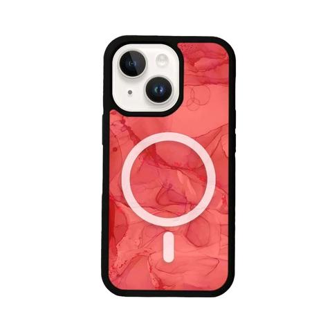 Caseco  MagSafe iPhone 14 Plus Red Marble Case - Red - Brand New