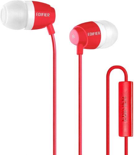 Edifier  P210 In-ear Computer Headset with Mic for Mobile Headset - Red - Premium